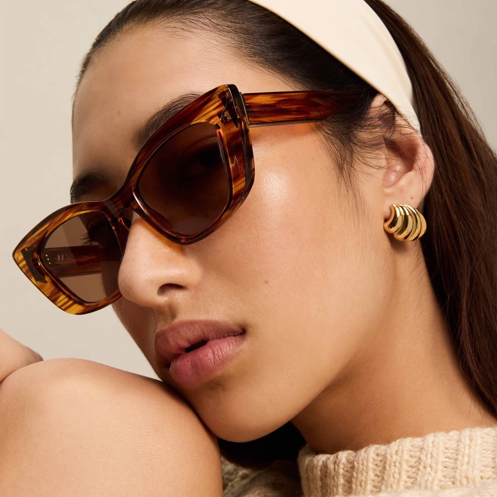 Le Specs Tranquil Turmoil 2429730 Woodstripe