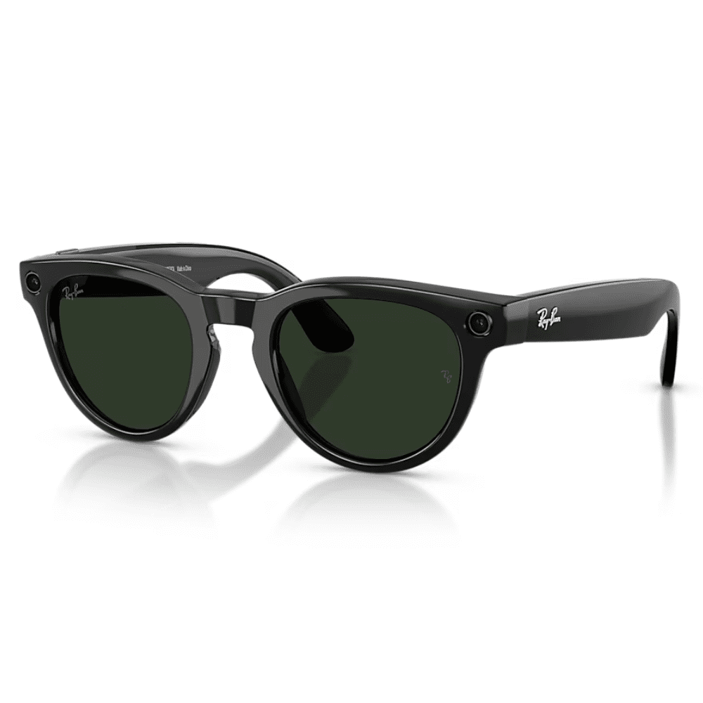 Ray-Ban Smart Glasses Meta Headliner (Gen 2) RW4013 601/1M 50 Shiny Black Transitions Clear/Graphite Green SMALL