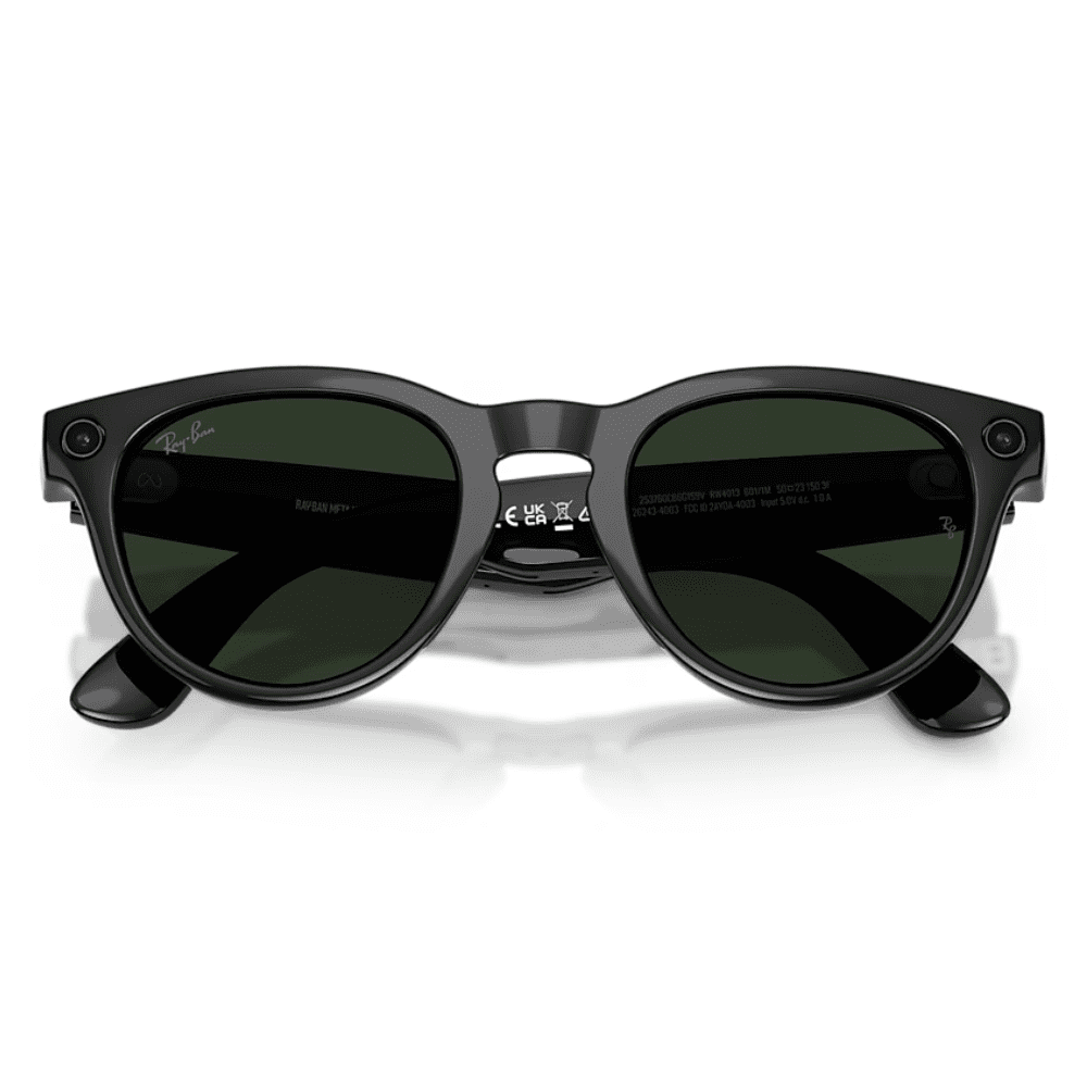 Ray-Ban Smart Glasses Meta Headliner (Gen 2) RW4013 601/1M 50 Shiny Black Transitions Clear/Graphite Green SMALL