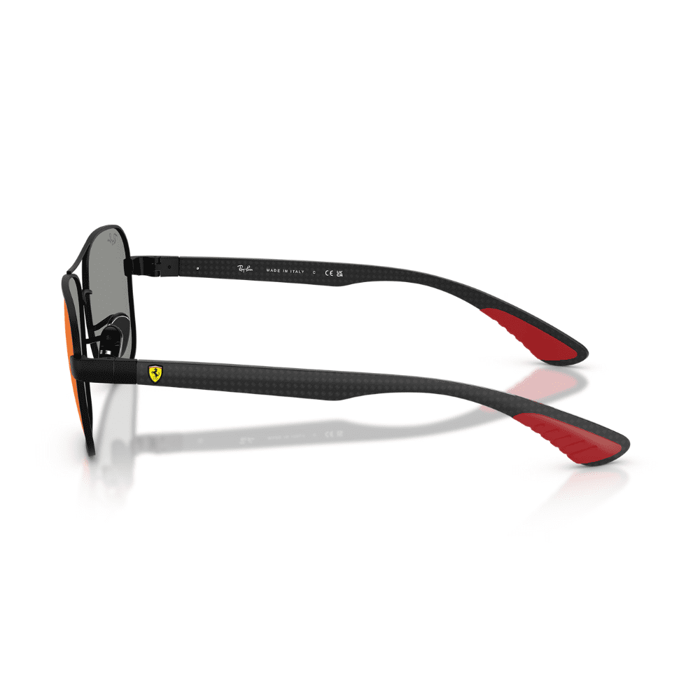 Ray-Ban RB8336M F1186P58 Matte Black/Dark Grey/Blue/Red Mirror Ferrari