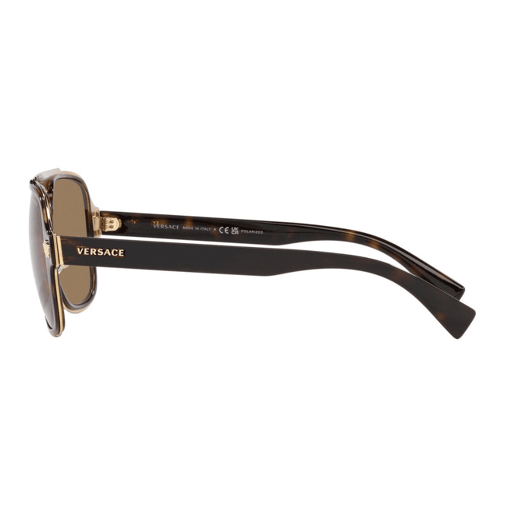 Versace VE2199 1252LA 56 Havana/Brown Polarised