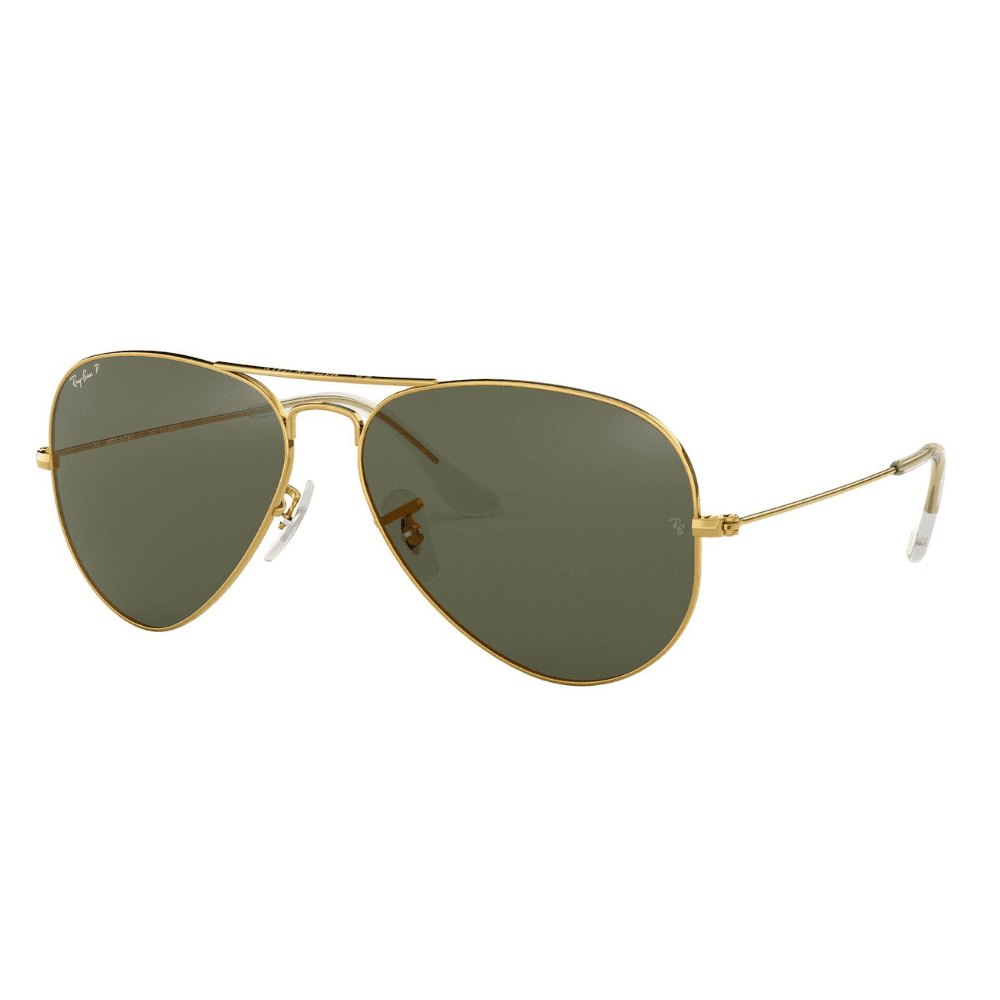 Ray-Ban RB3025 001/58 62 Gold/Green Polarised Aviator Classic