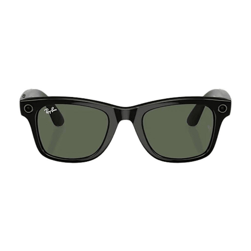 Ray-Ban Smart Glasses Meta Wayfarer RW4006 601/71 50 Shiny Black/G15 Green SMALL