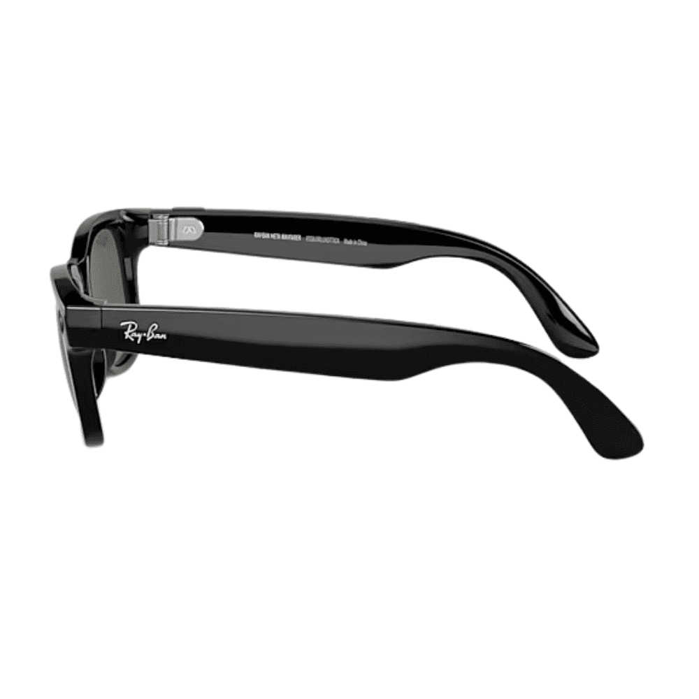 Ray-Ban Smart Glasses Meta Wayfarer RW4006 601/71 50 Shiny Black/G15 Green SMALL