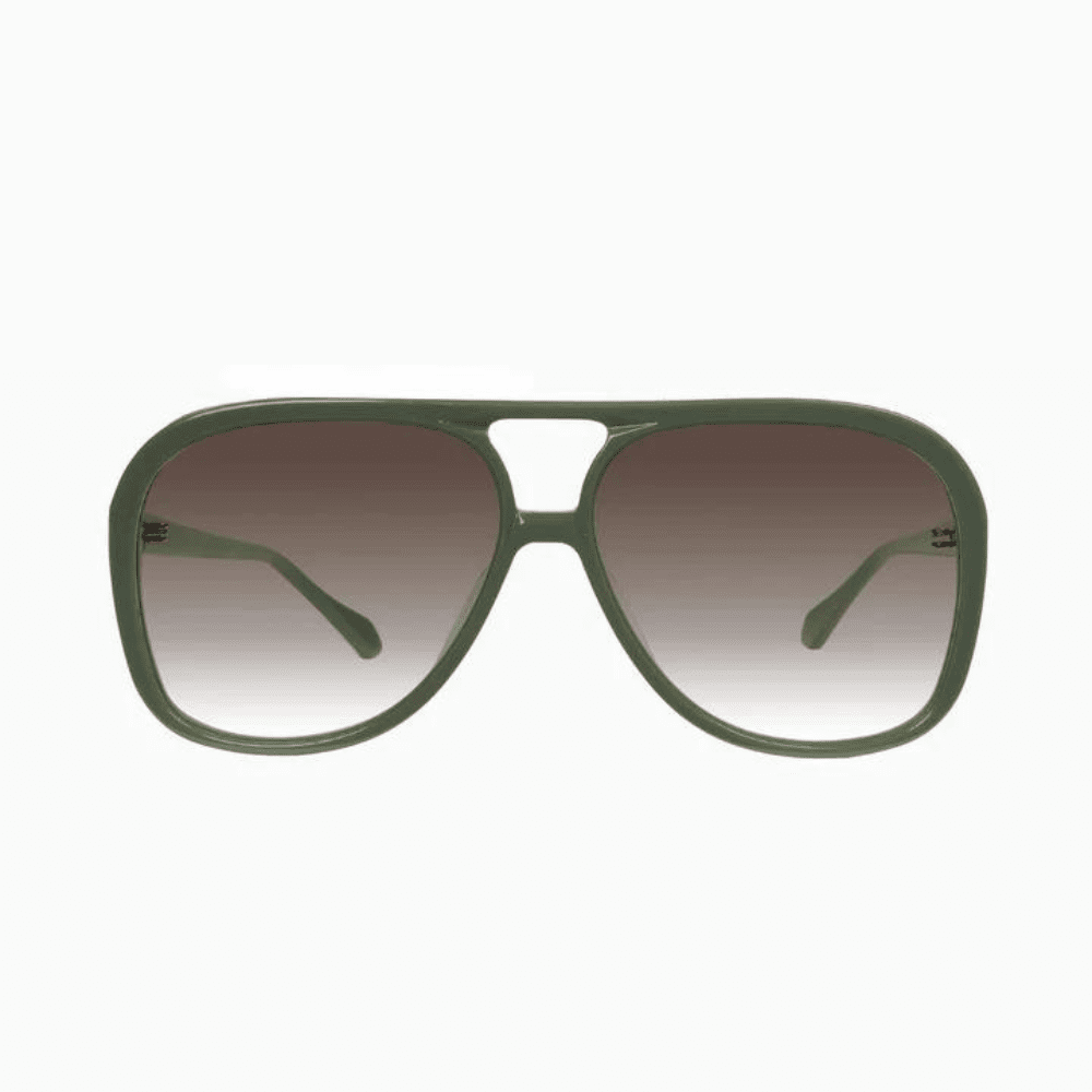 Valley Bang S0782 Army Green Gold Trim/Brown Lens