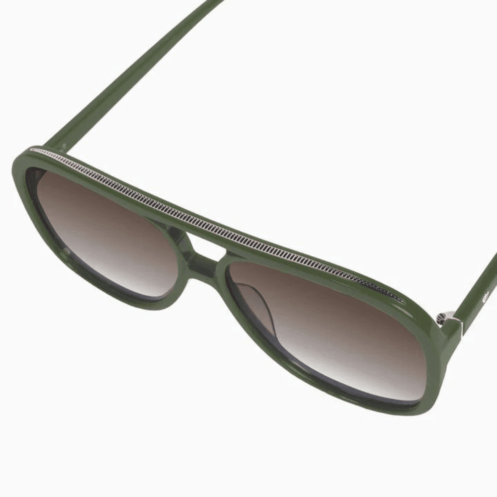 Valley Bang S0782 Army Green Gold Trim/Brown Lens
