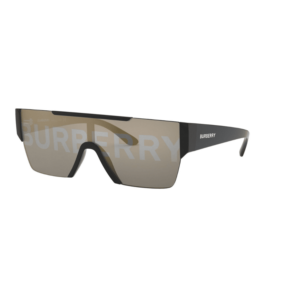 Burberry BE4291 3001/G 38 BLACK SILVER GOLD SHIELD