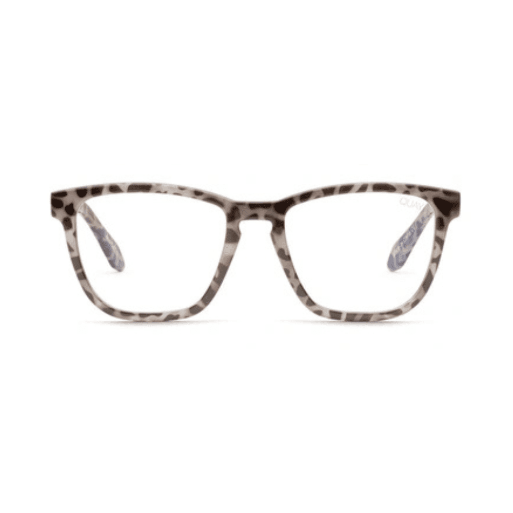 Quay Hardwire Milky Tort Red/Clear Blue Light Blocker
