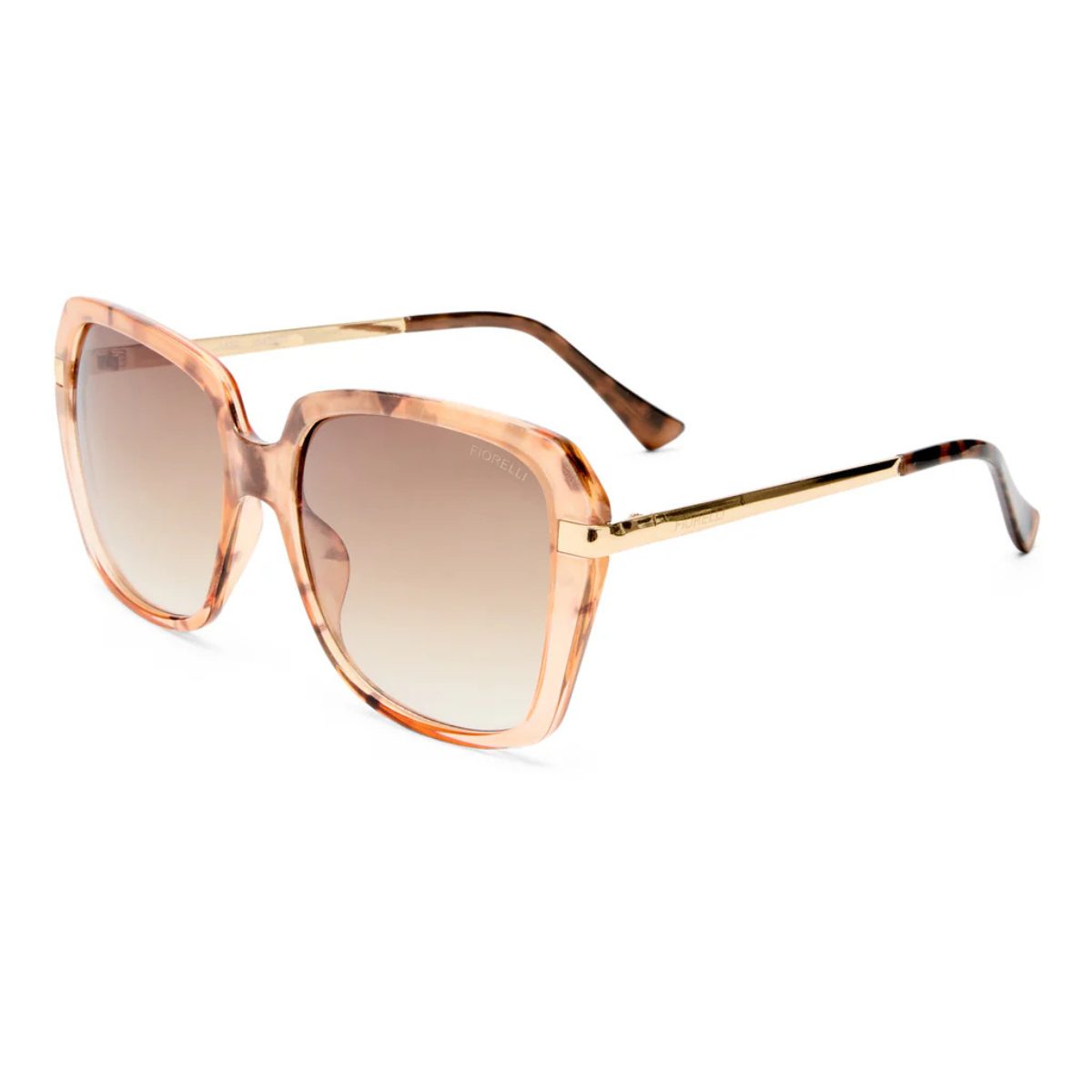 FIORELLI JAMIE 2547323 ROSE HAZEL BRowN GRAdient oversize square ladies classic sunglass culture coomera chic summer holiday sunnies side
