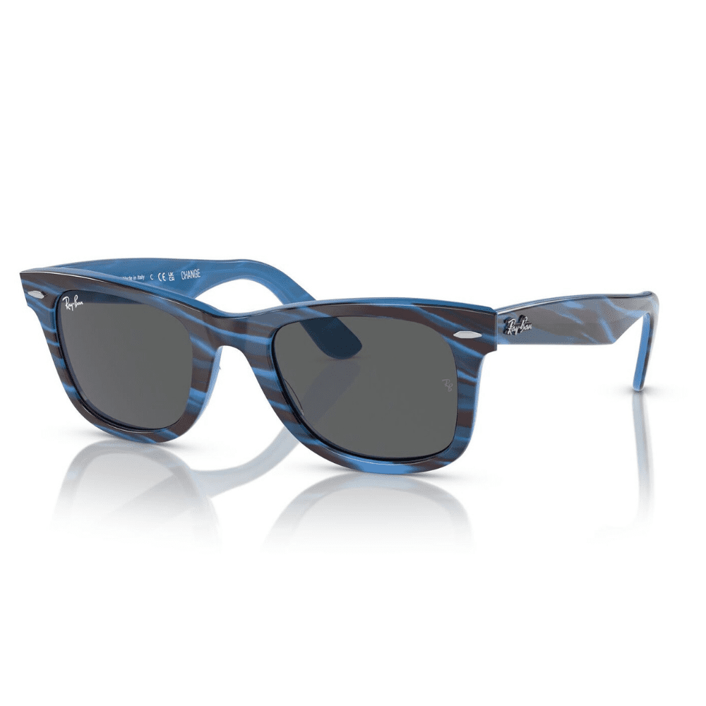 Ray-Ban RB2140 1409B1 50 Photo Striped Blue/Dark Grey Wayfarer