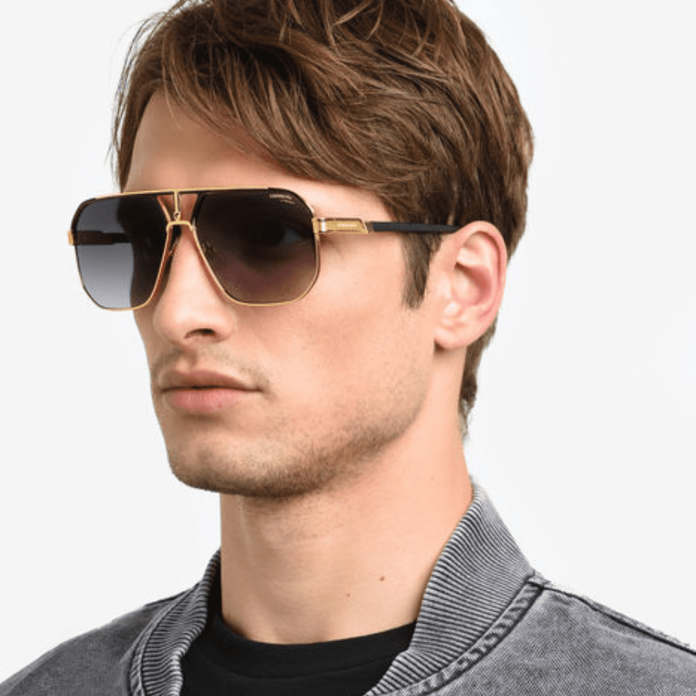 CARRERA 1062 SAO 82 90 Matte Black Gold/Dark Grey