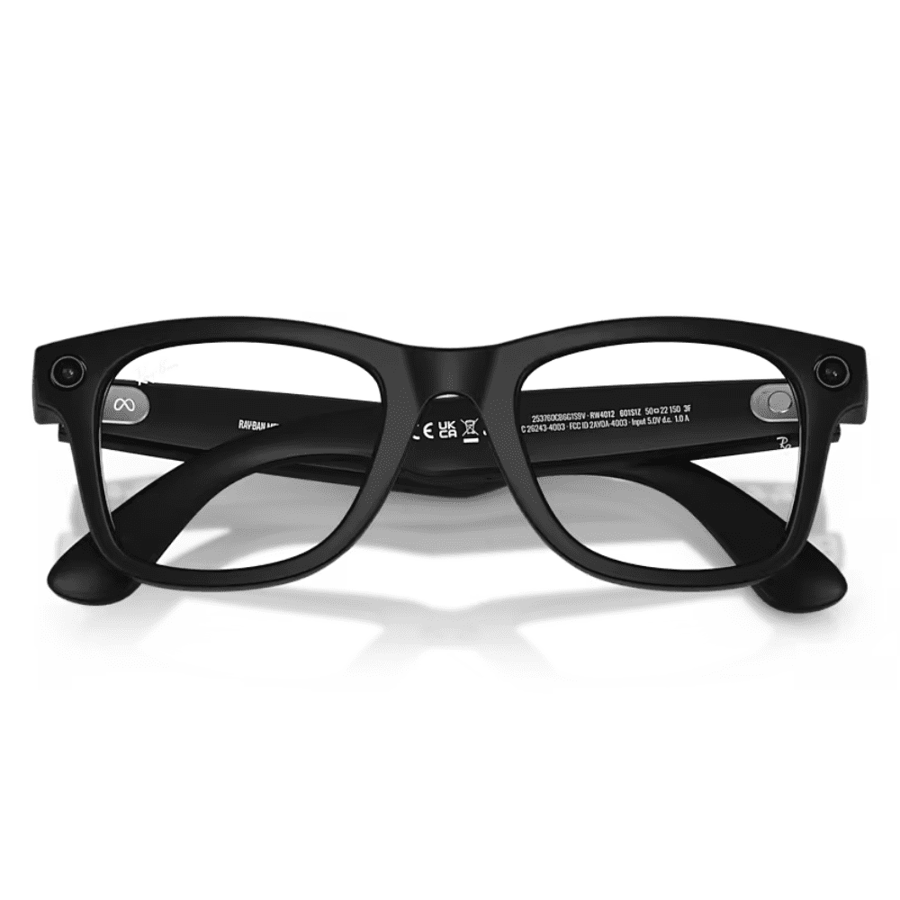 Ray-Ban Smart Glasses Meta Wayfarer (Gen 2) RW4012 601S1Z 53 Matte Black Transitions Clear/Grey LARGE