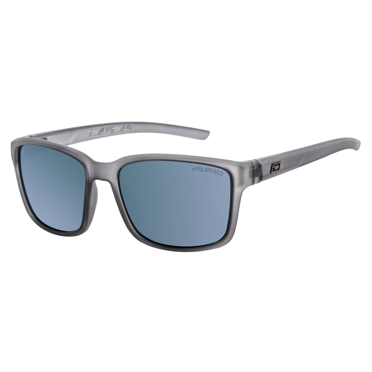 Dirty Dog Slay 53765 Satin Crystal Black/Ice Blue Mirror Polarised