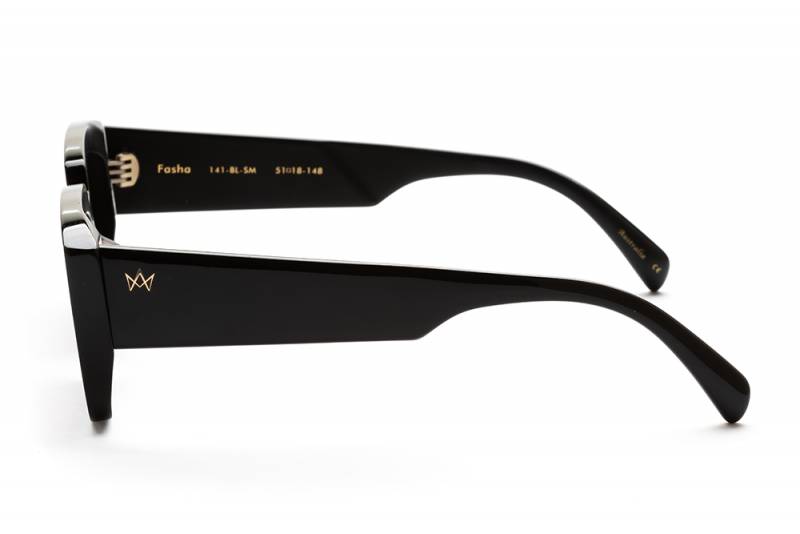 AM Eyewear Fasha 141-BL-SM Black/Smoke