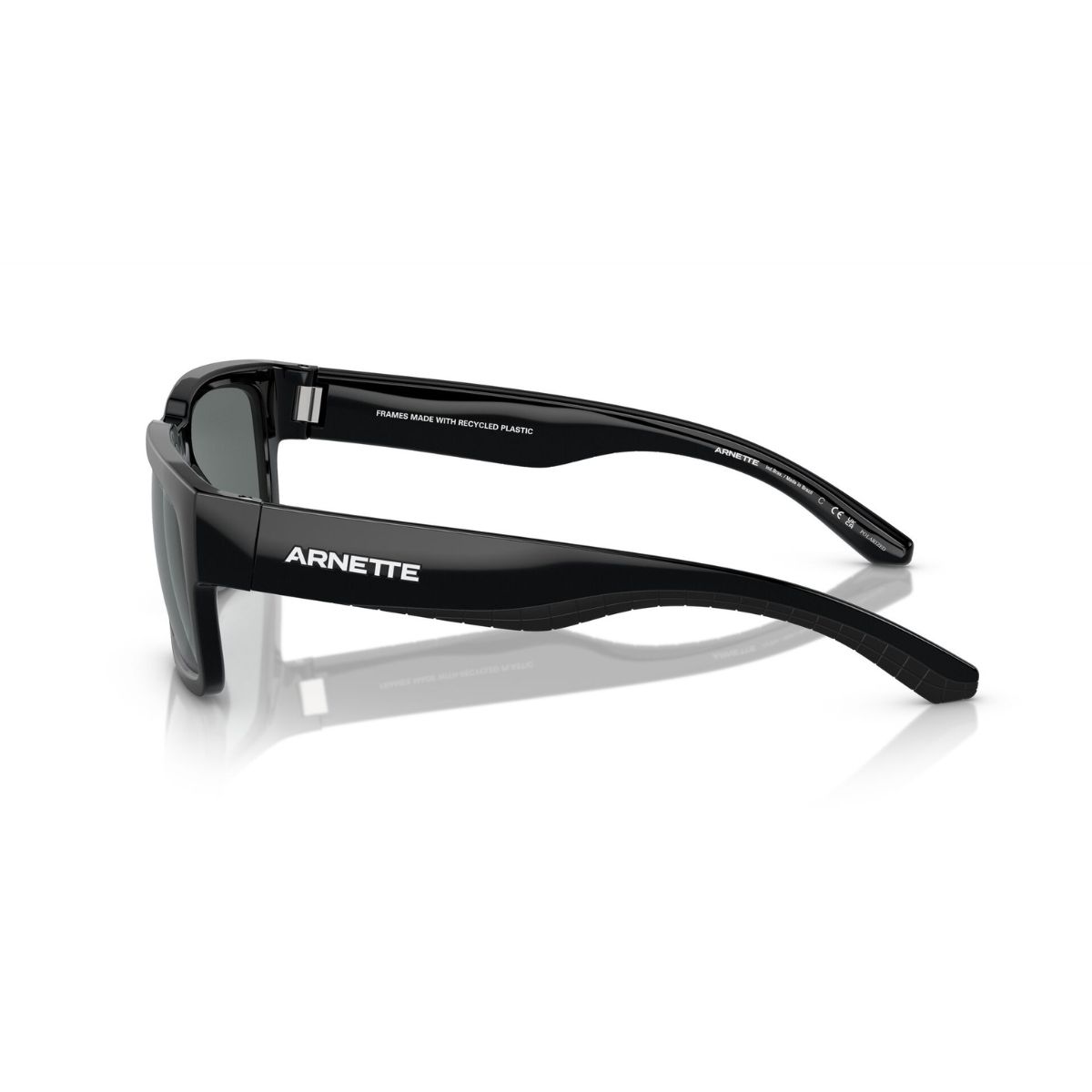 ARNETTE SAMHTY 4326U 290022 BLACK POLARISED Sunglass Culture Temple View