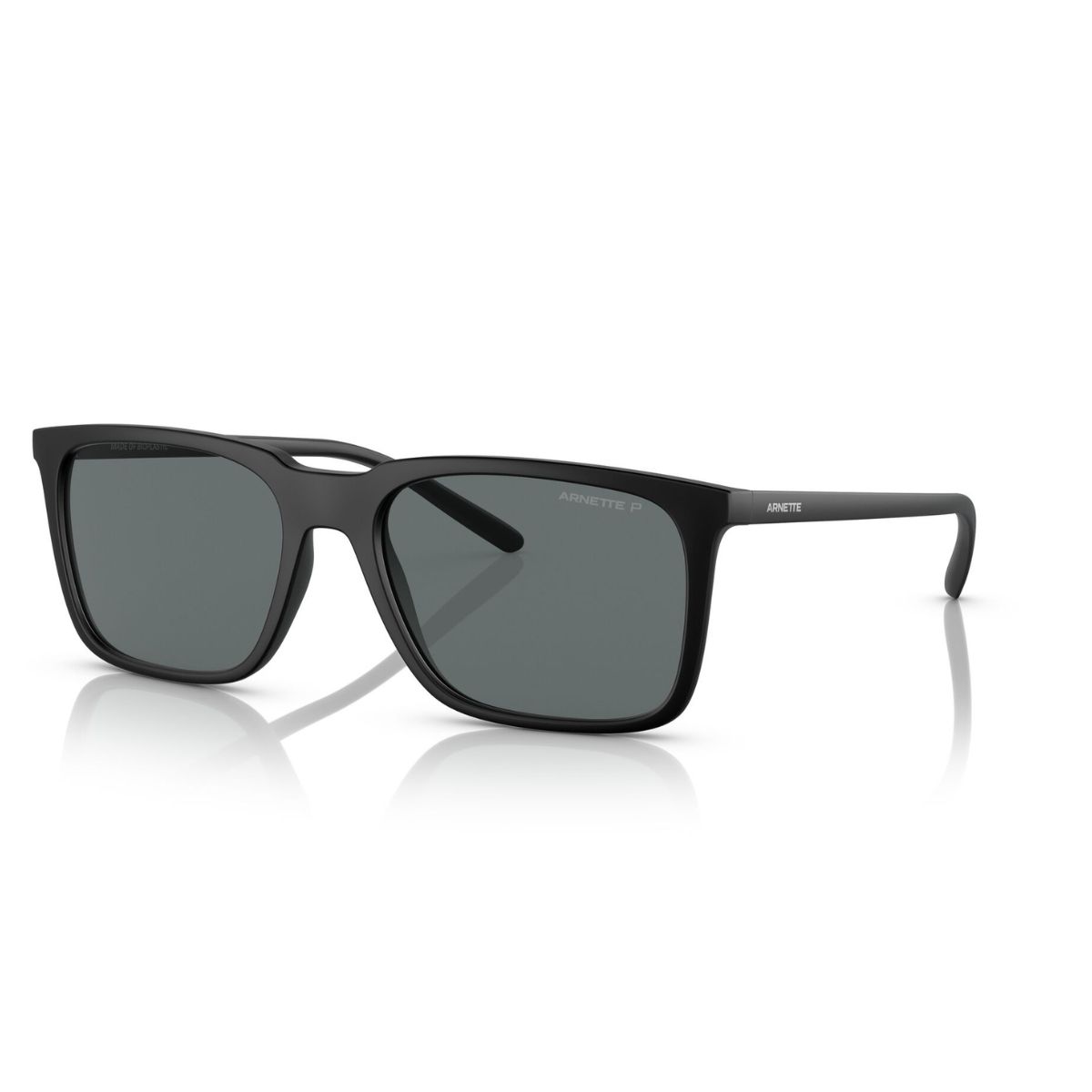 Arnette Trigon AN4314 275881 56 Matte Black / Grey Sunglass Culture Side View
