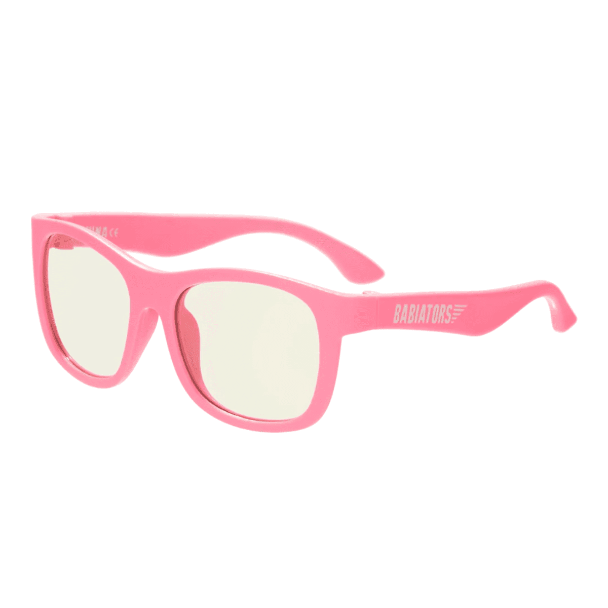 Babiators Navigator 6+ Years Think Pink Kids Blue Light Blocker screen saver glasses sunglass cuture side