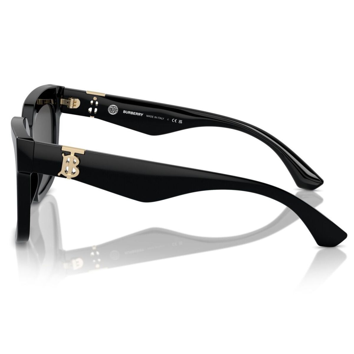 Burberry BE4419 300187 54 Black Grey Womens Square Sunglass Culture Temple