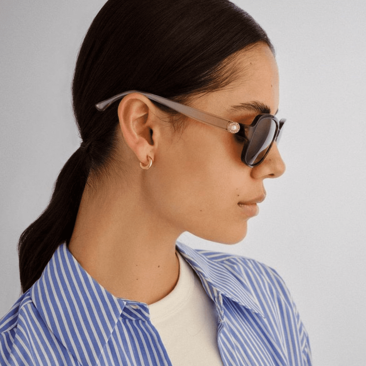 CANCER COUNCIL ABBEY 2558899 DRK TORT model view womens SUNGLASS CULTURE sunnies store coomera side view