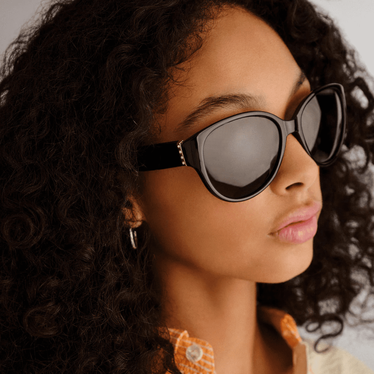 CANCER COUNCIL BONY HILLS 2558846 black womens cateye sunglass culture model view