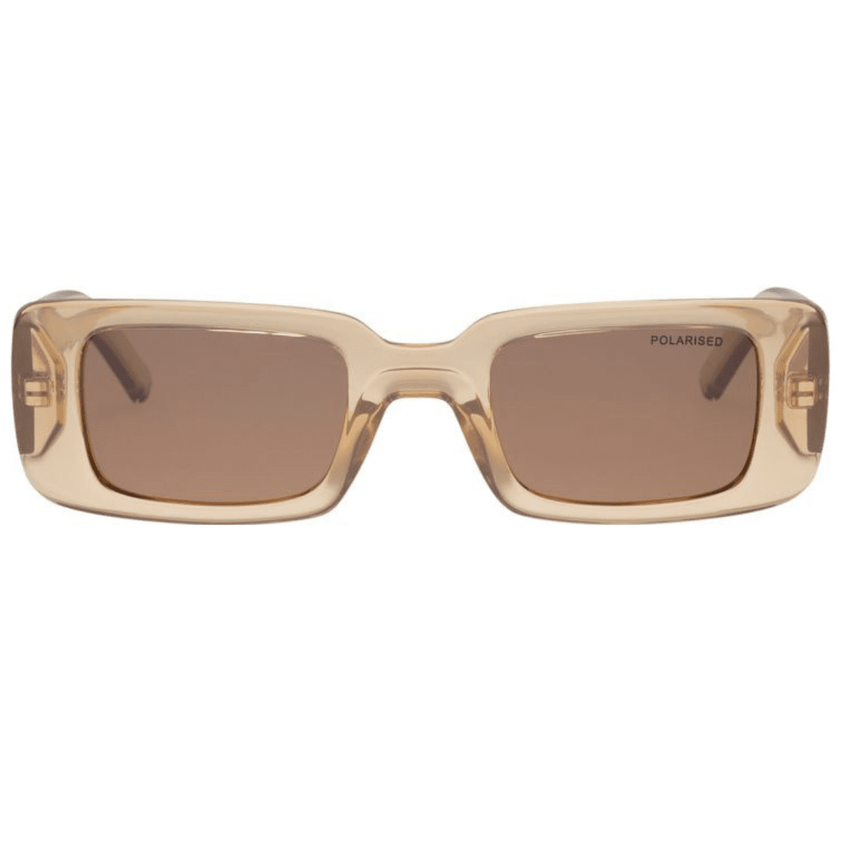 CANCER COUNCIL ENVIRO RECTANGLE 2231035 TRANSPARENT SAND BROWN SUNGLASS CULTURE Front