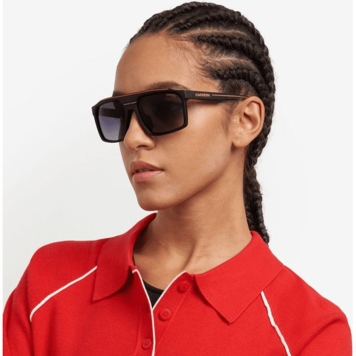 CARRERA SPORT 04S 146 59 90 unisex matte black gold aviator light sunglass culture model side