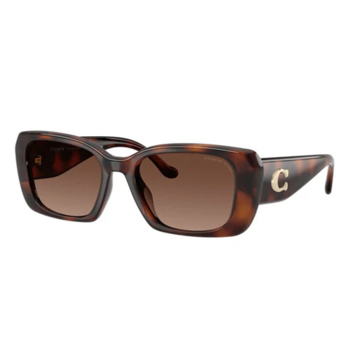 Coach 8435U CBY82 5120T5 54 Tort/Brown Polarised COACH 8435U CBY82 5120T5 54 POLARISEd sunglass culture coomera sleek rectangle sunnies tort