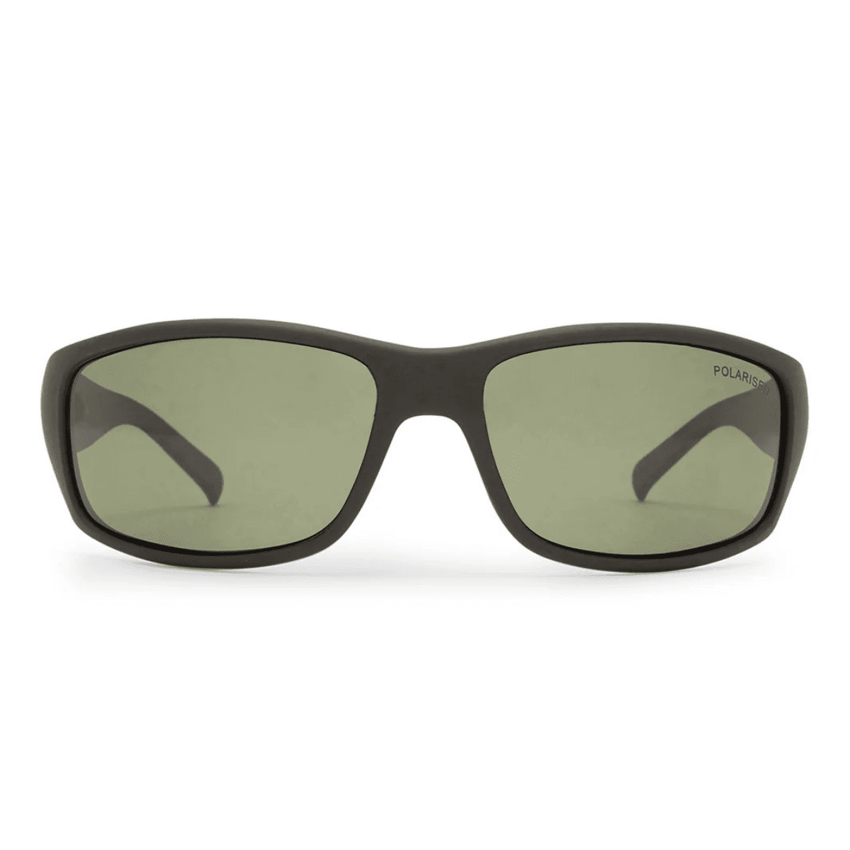 Cancer Council Dandaloo 2558848 Black Khaki Polarised wrap mens medium sunglass culture front