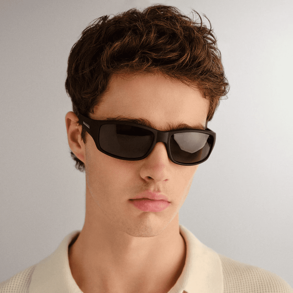 Cancer Council Dandaloo 2558848 Black Khaki Polarised wrap mens medium sunglass culture coomera