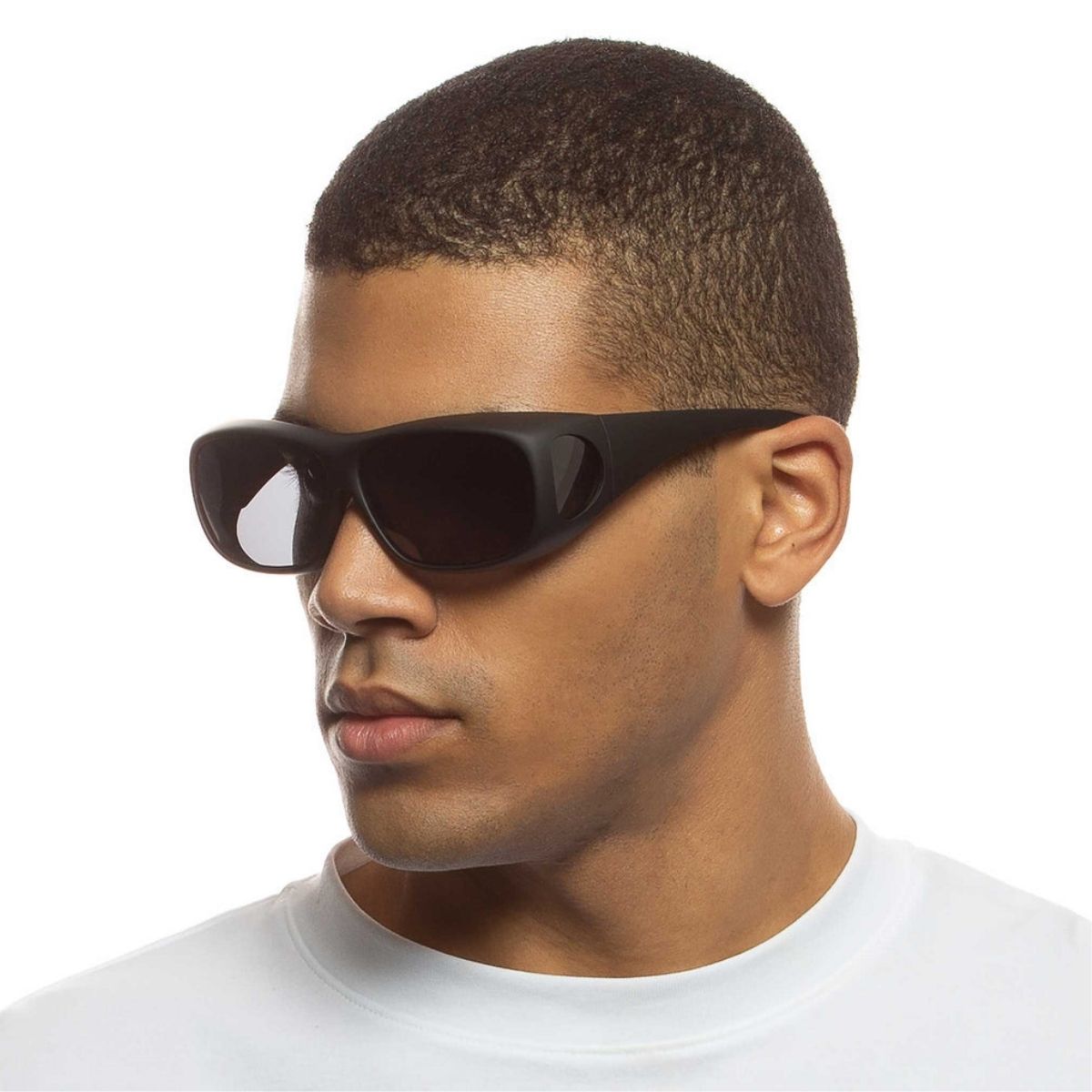 Cancer Council Jervis 2201010 Black/Smoke Polarised Fitover