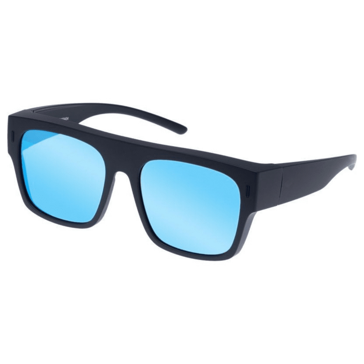 Cancer Council Gerroa 2459404 Black Rubber/Blue Mirror Polarised Fitovers