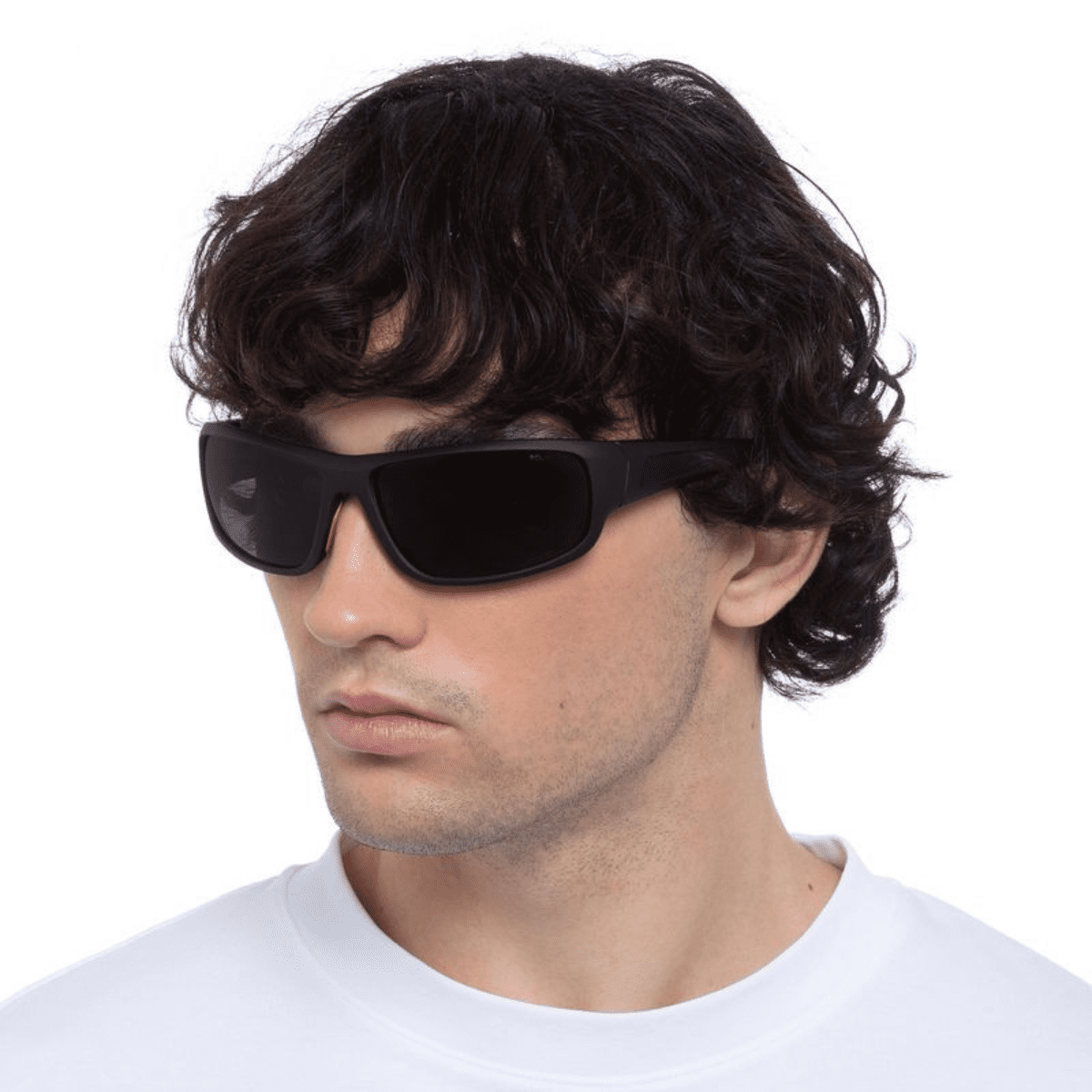 Cancer Council Grose Vale Sunglasses rubber black wrap mens sunglass culture model side