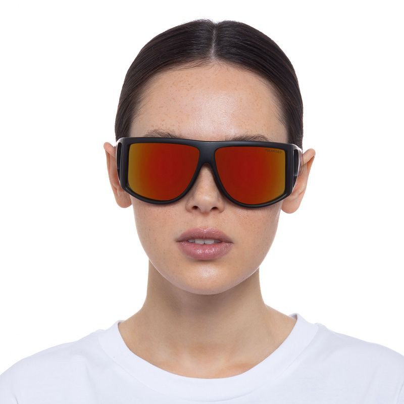 Cancer Council Nash 2359470 Matte Black/Red Mirror Polarised