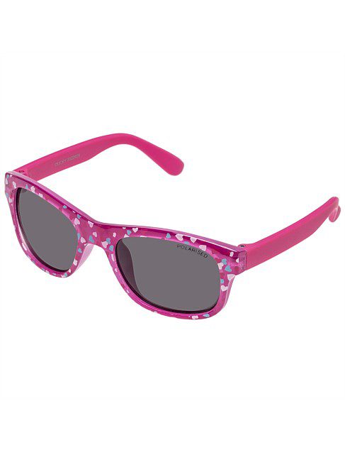 Cancer Council Kids Ducky T 2022928 Pink Hearts/Smoke Polarised