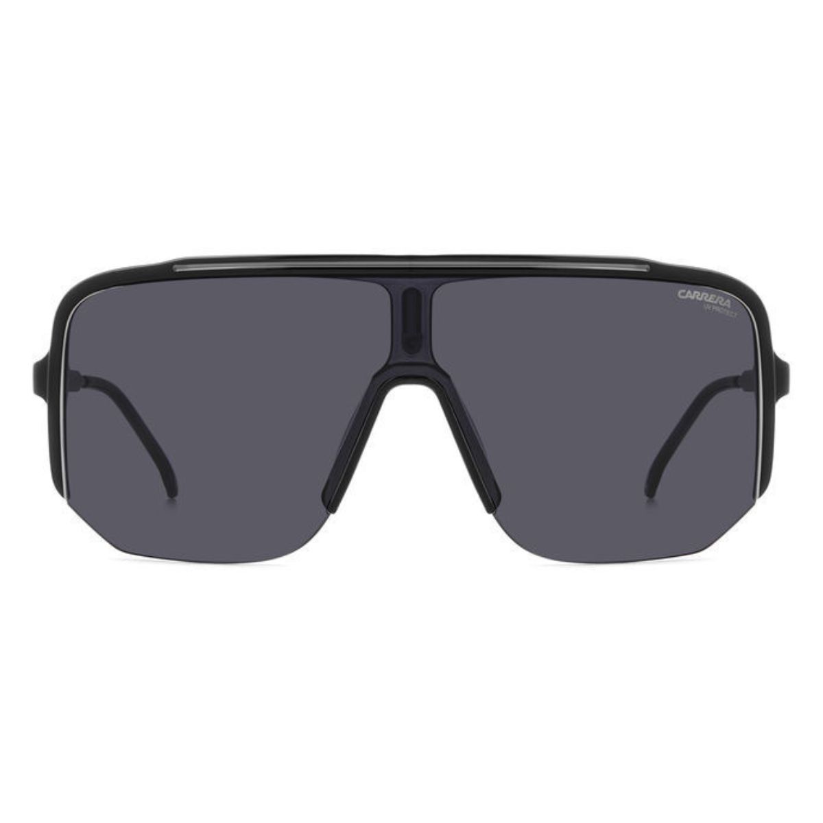 CARRERA 1060 08A 99 IR Black Grey Semi-Rimmless Shield Unisex Sunglass CultureFront