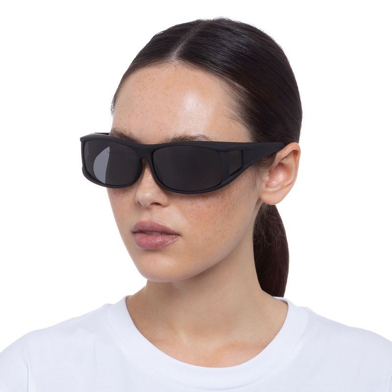 Cancer Council Culburra 10465011 Black Rubber/Smoke Polarised Fitovers