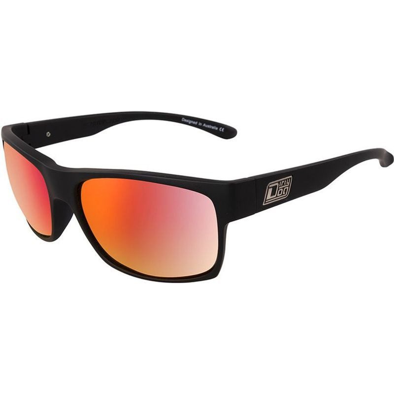 Dirty Dog Furnace 53568 Satin Black Grey/Red Fusion Mirror Polarised