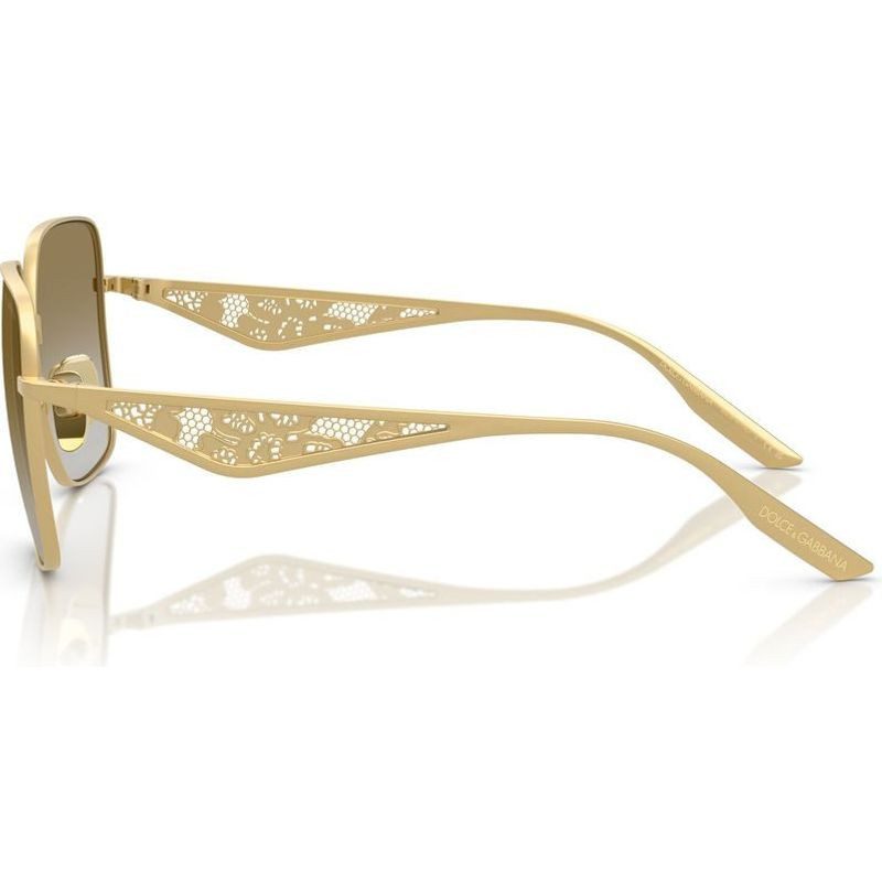 Dolce & Gabbana DG2310 12246E 57 Matte Gold/Light Brown