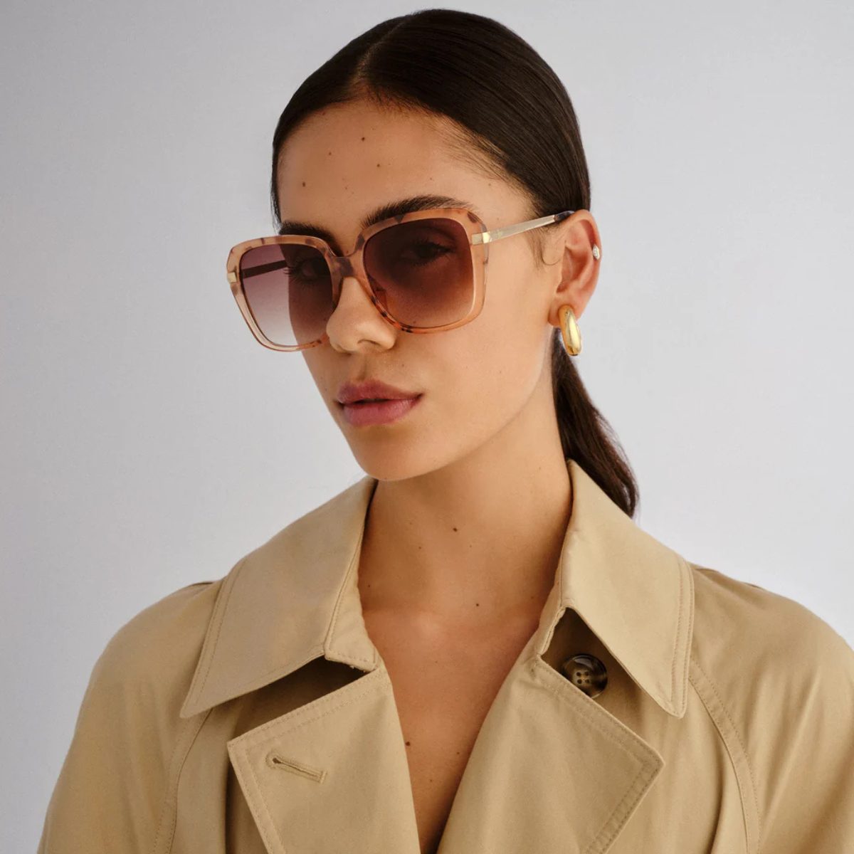 FIORELLI JAMIE 2547323 ROSE HAZEL BRowN GRAdient oversize square ladies classic sunglass culture coomera chic summer holiday sunnies