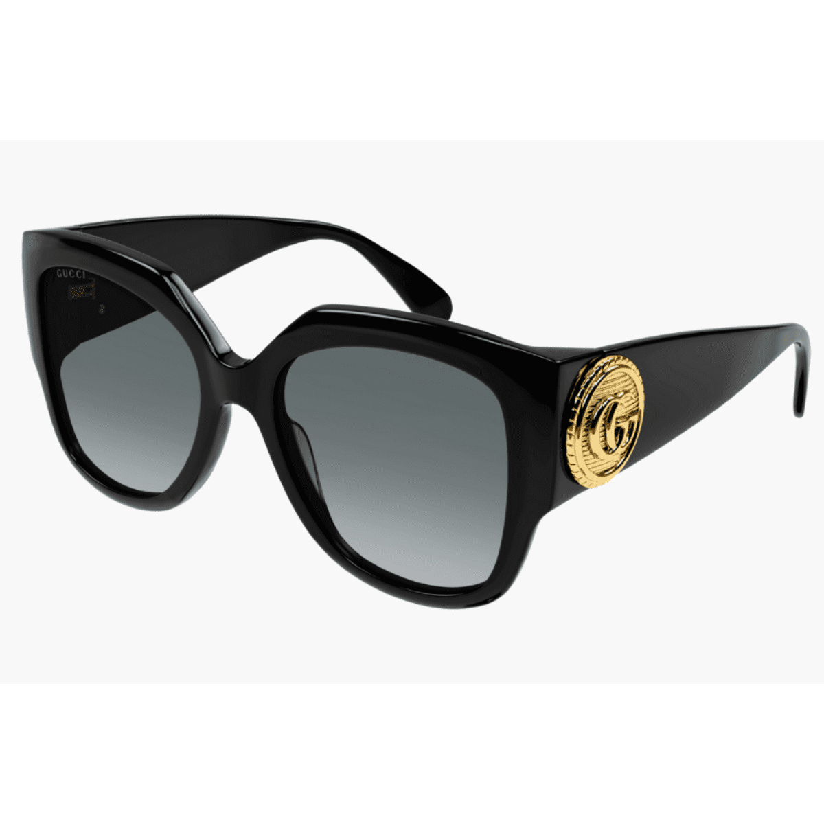 GG1407S gucci sunglass culture black gold logo side