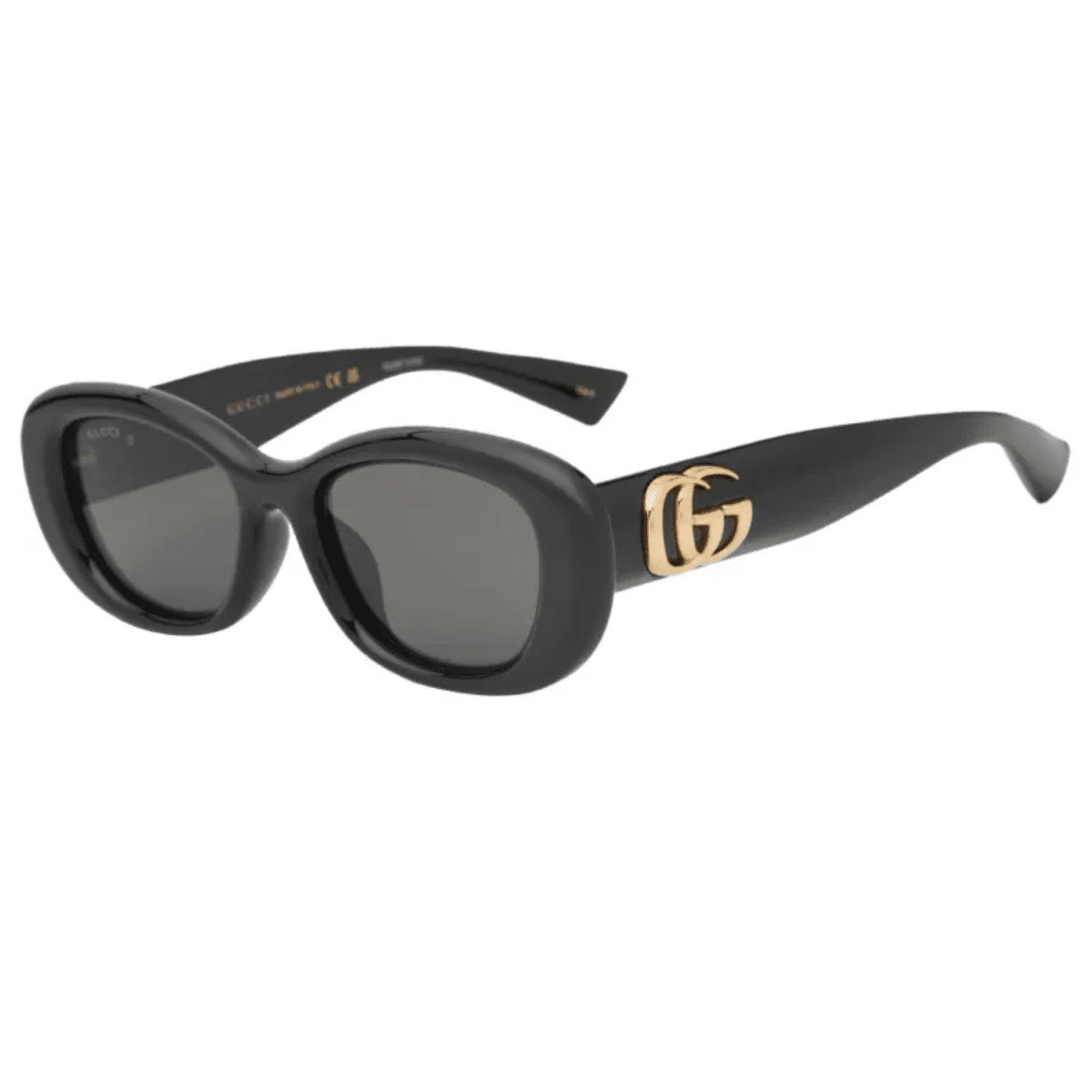 Gucci GG1829SK001 Black Black Grey chunky oval womens sunglass culture side