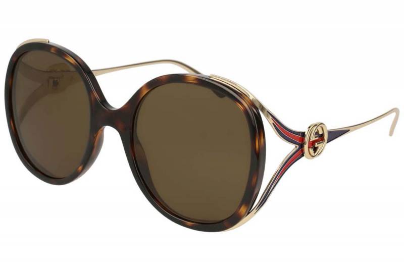 Gucci GG0226S 002 Havana Tort with Gold/Brown