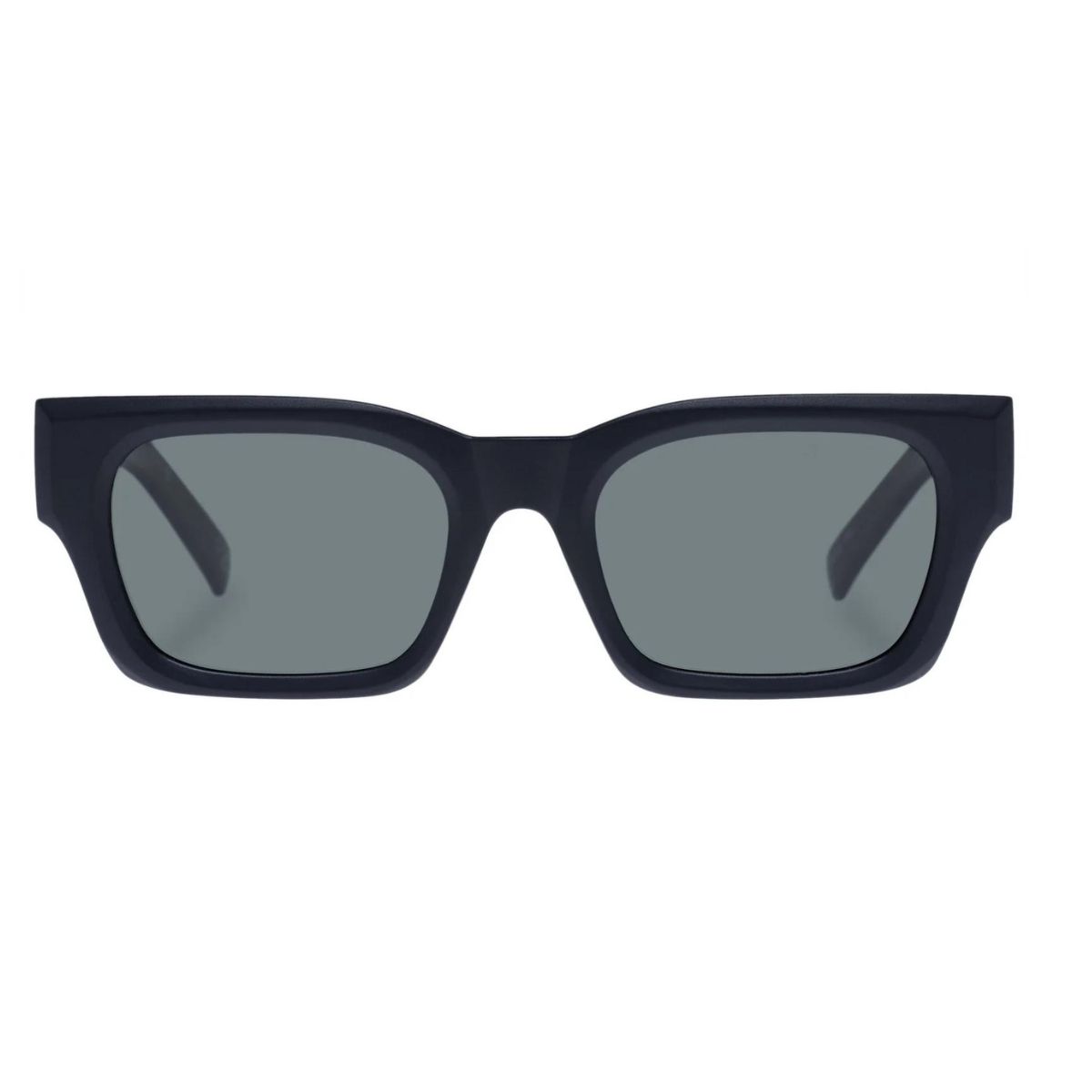 Le Specs Shmood 2452399 Matte Black Polarised Unisex rectangle Sunglass Culture front