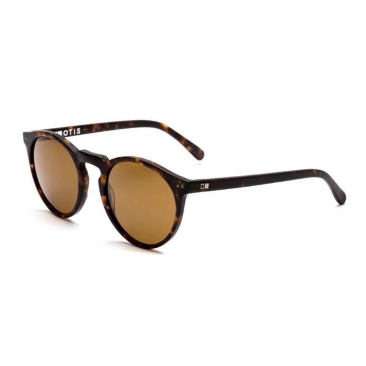 Otis Omar 26 2302 eco matte tort brown round sunglass culture side