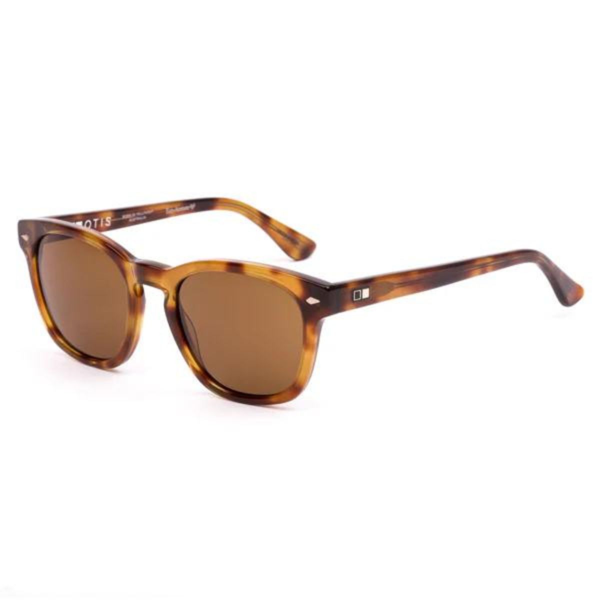 Otis SUMMER OF 67 X 163 2303 eco havanna zinnia brown round unisex sunglass culture side
