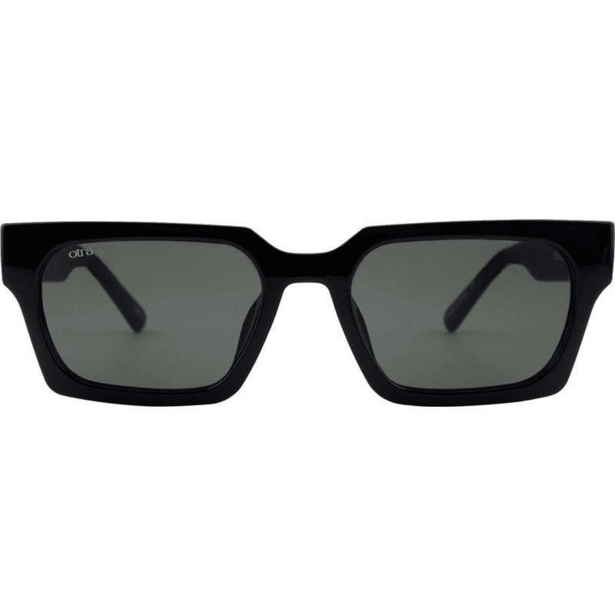 Otra Roco black slim square womens sunglass culture front view