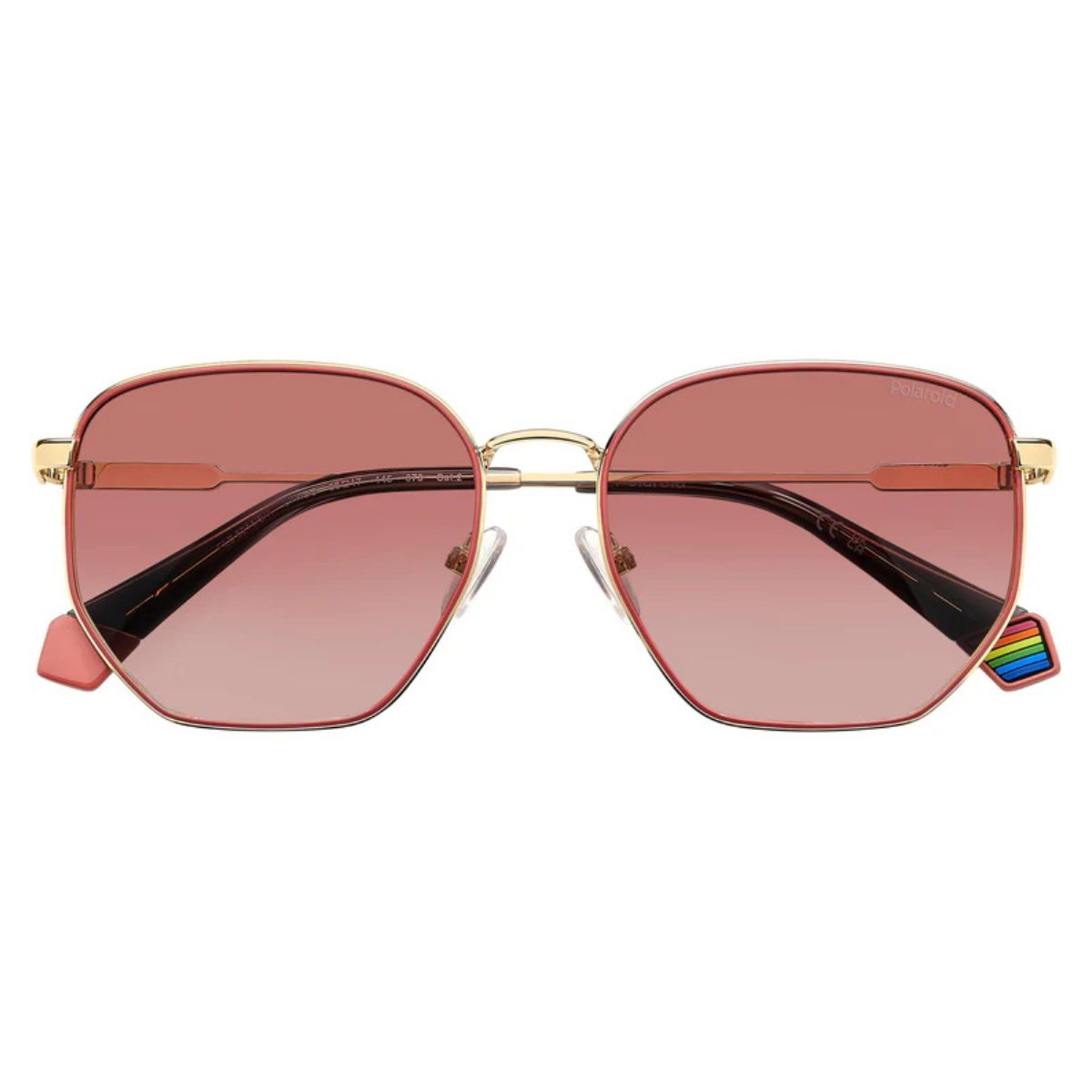 POLAROID 6214 S X EYR 56 GC pink lens front folded