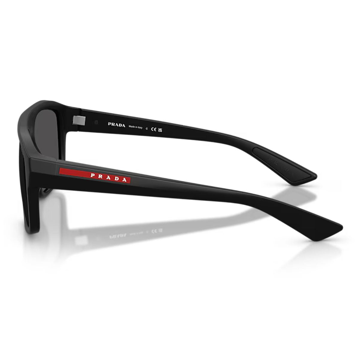 PRADA B02S 1B006F large matte black mens sunglass culture coomera sunnies linea rossa clasic