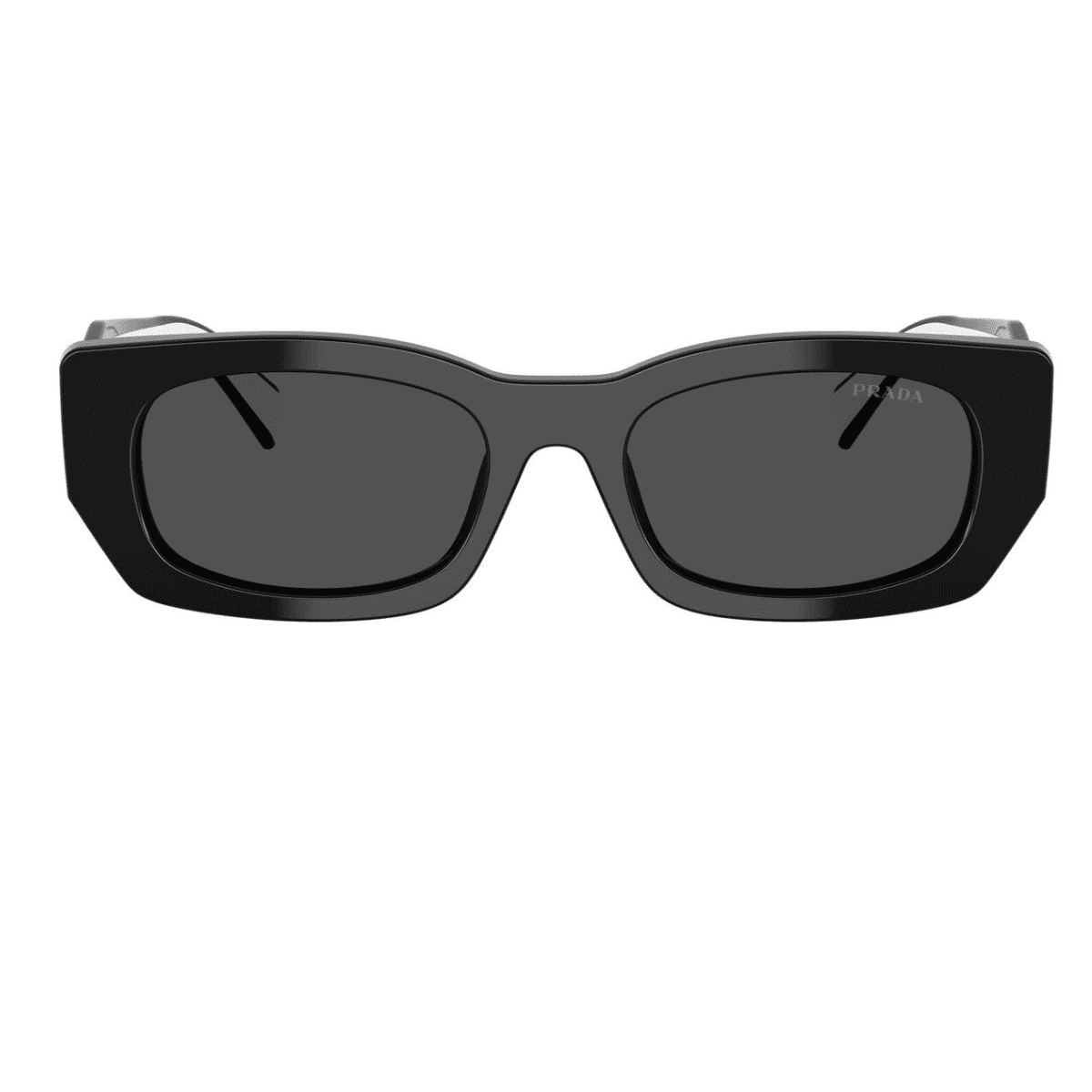 8056262397718 PRADA B05S 09Q082 53 black white geometric rectangle womens sunglass culture front