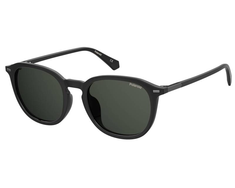 Polaroid PLD 2115/F/S 807/M9 54 Black/Grey Polarised Round everyday sunglass for men and women sunglass culture side